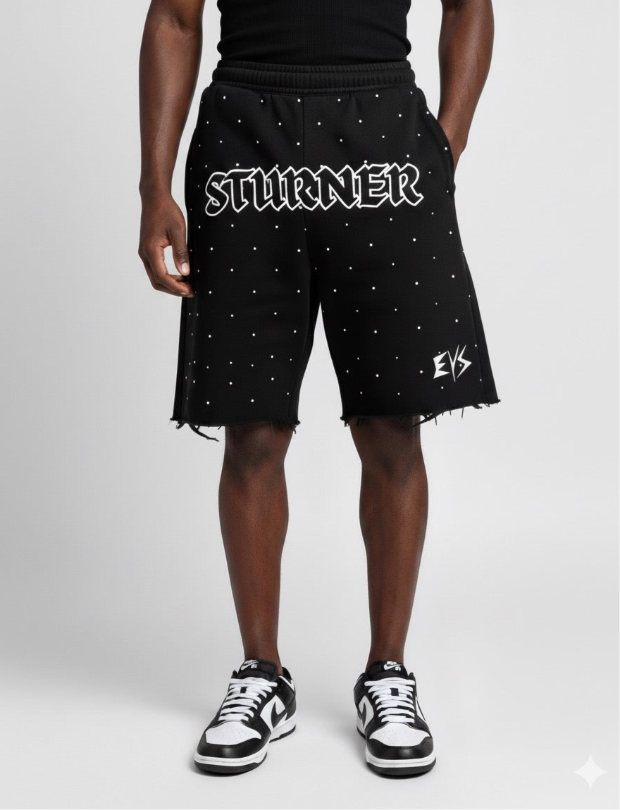 STURNER Black Rhinestone Short
