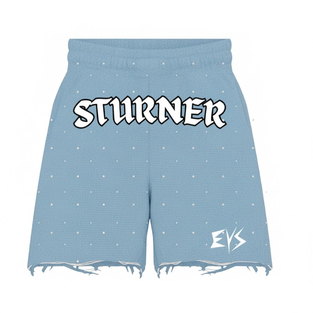 STURNER Blue Rhinestone Short