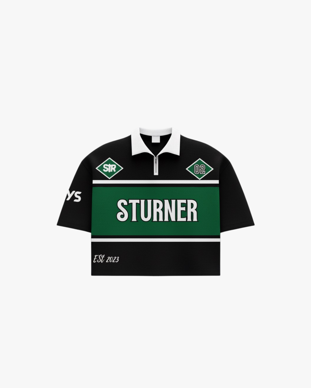 STURNER 2nd Anniversary Half Zipper Polo. (Green)