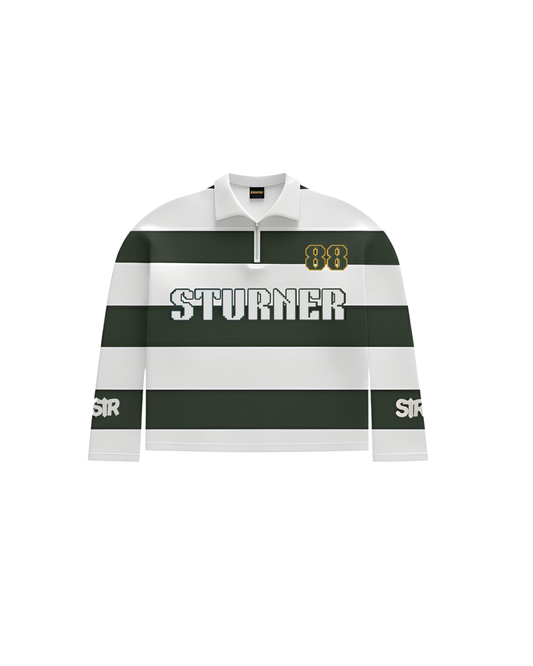 STURNER 88 longsleeve Half Zipper Polo. (Green)