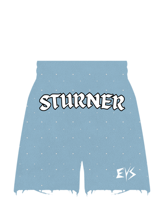 STURNER Blue Rhinestone Short