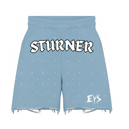 STURNER Blue Rhinestone Short