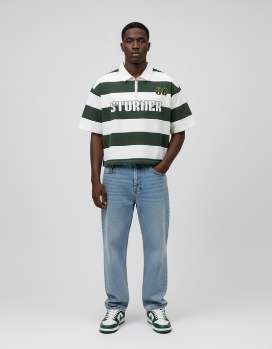 STURNER 88 Half Zipper Polo. (Green)