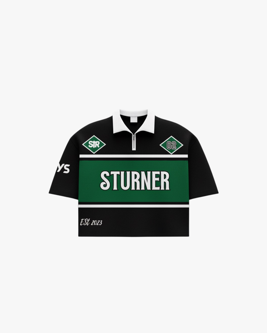STURNER 2nd Anniversary Half Zipper Polo. (Green)